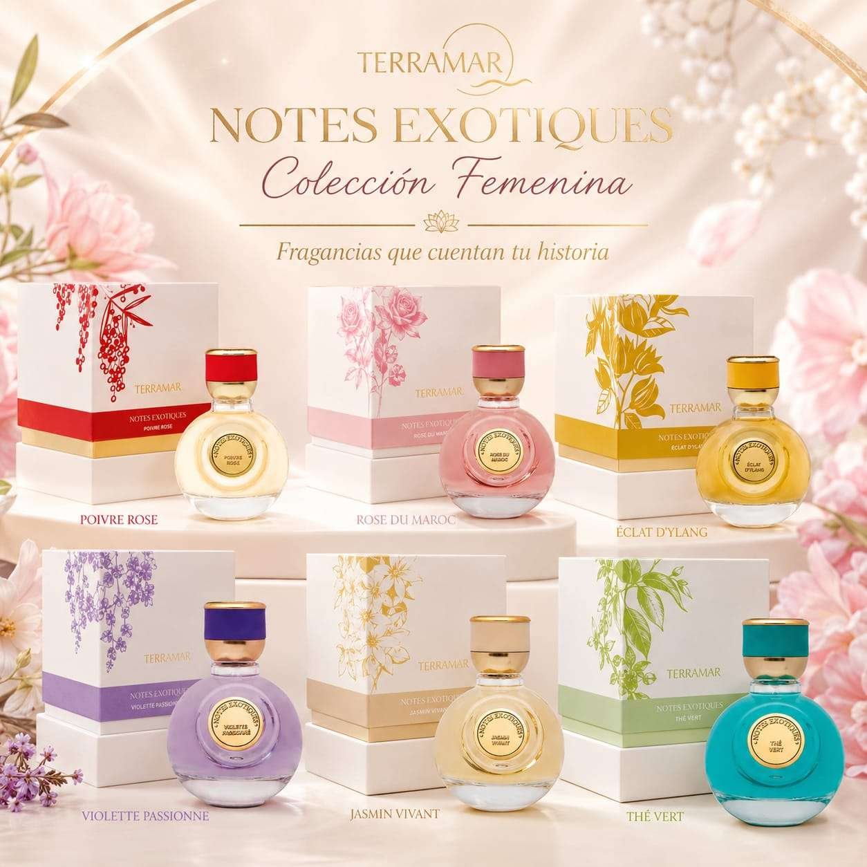 Perfumes Notes Exotiques Colección Femenina Terramar